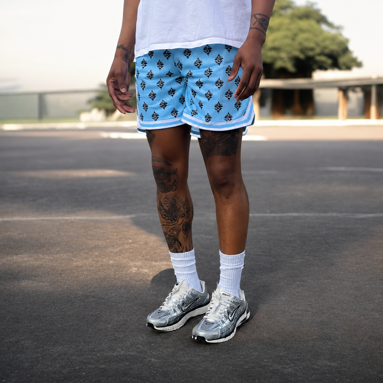 Multi logo Shorts ( Select Color )