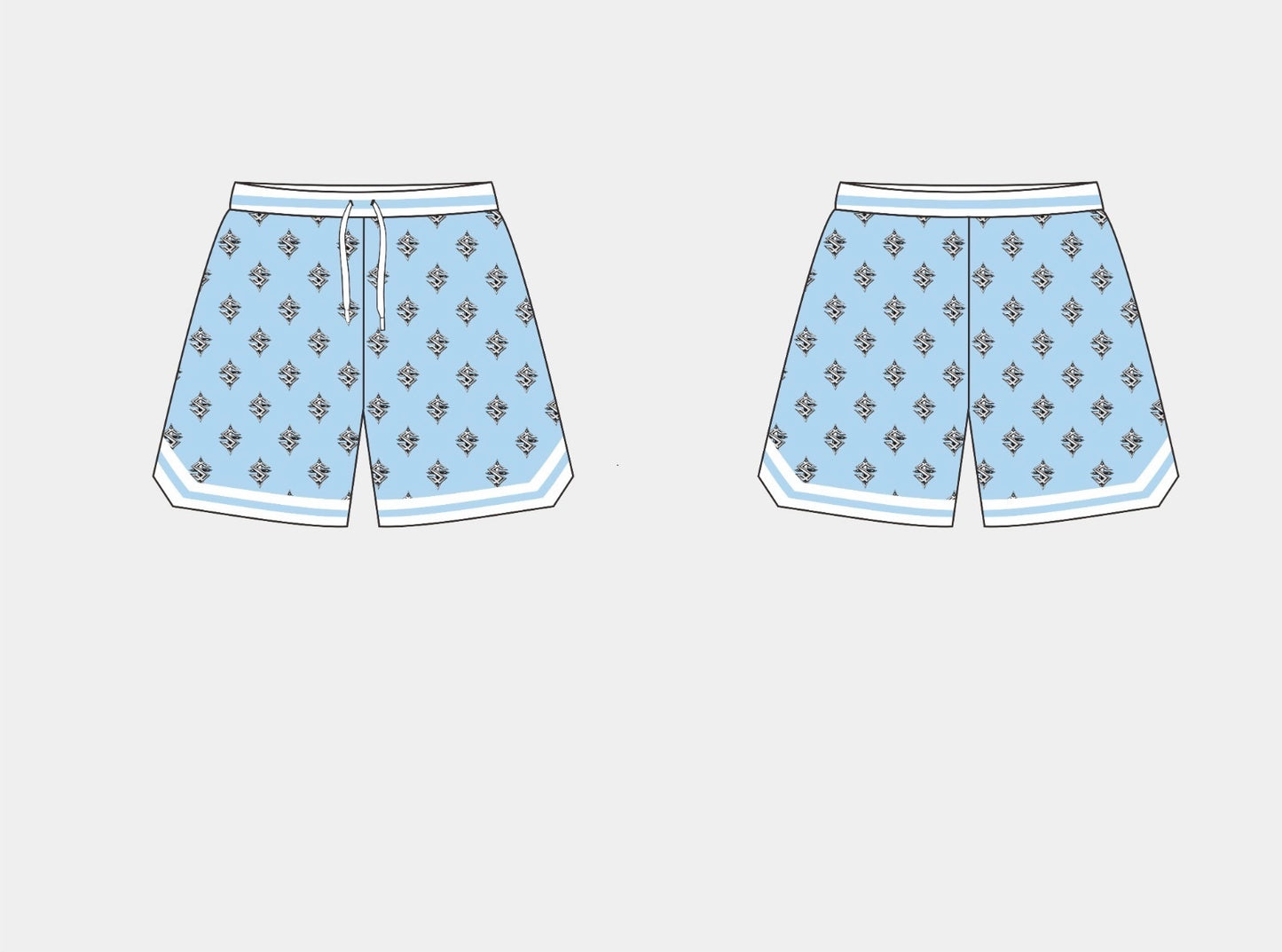Multi logo Shorts ( Select Color )