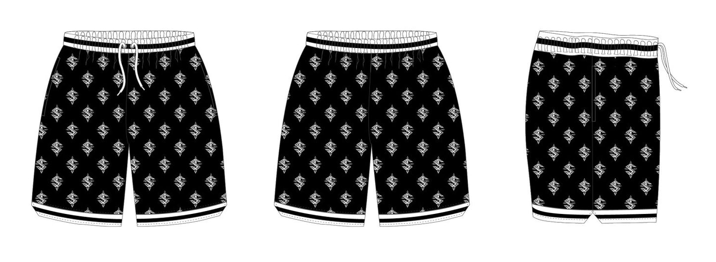 Multi logo Shorts ( Select Color )