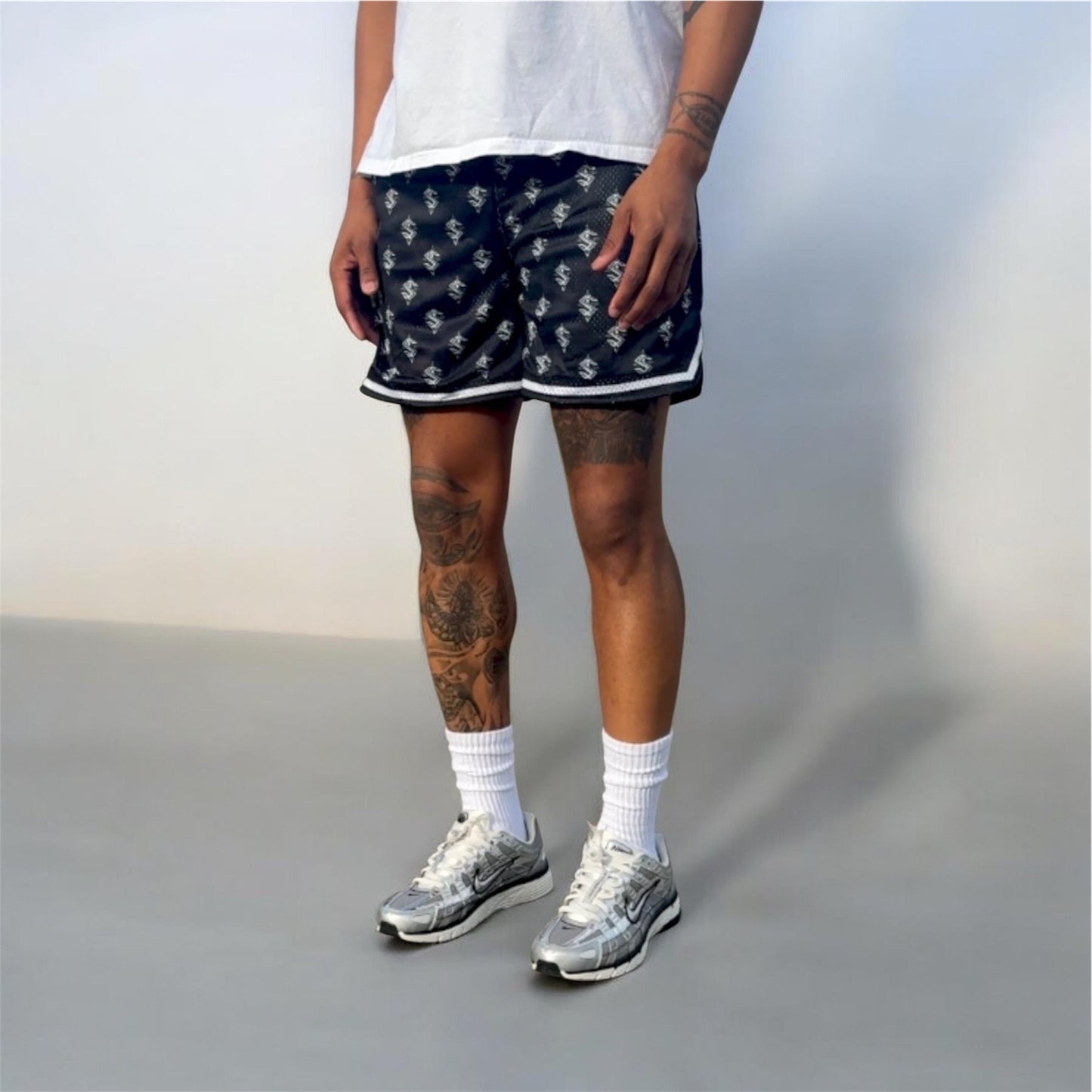Multi logo Shorts ( Select Color )